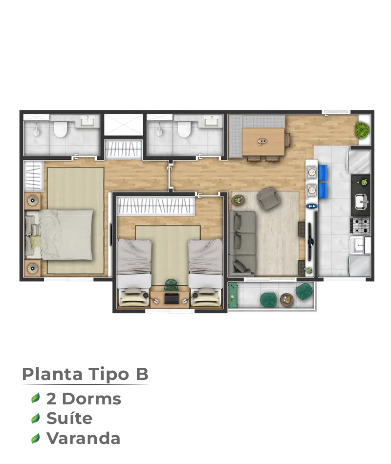 Planta do apartamento.